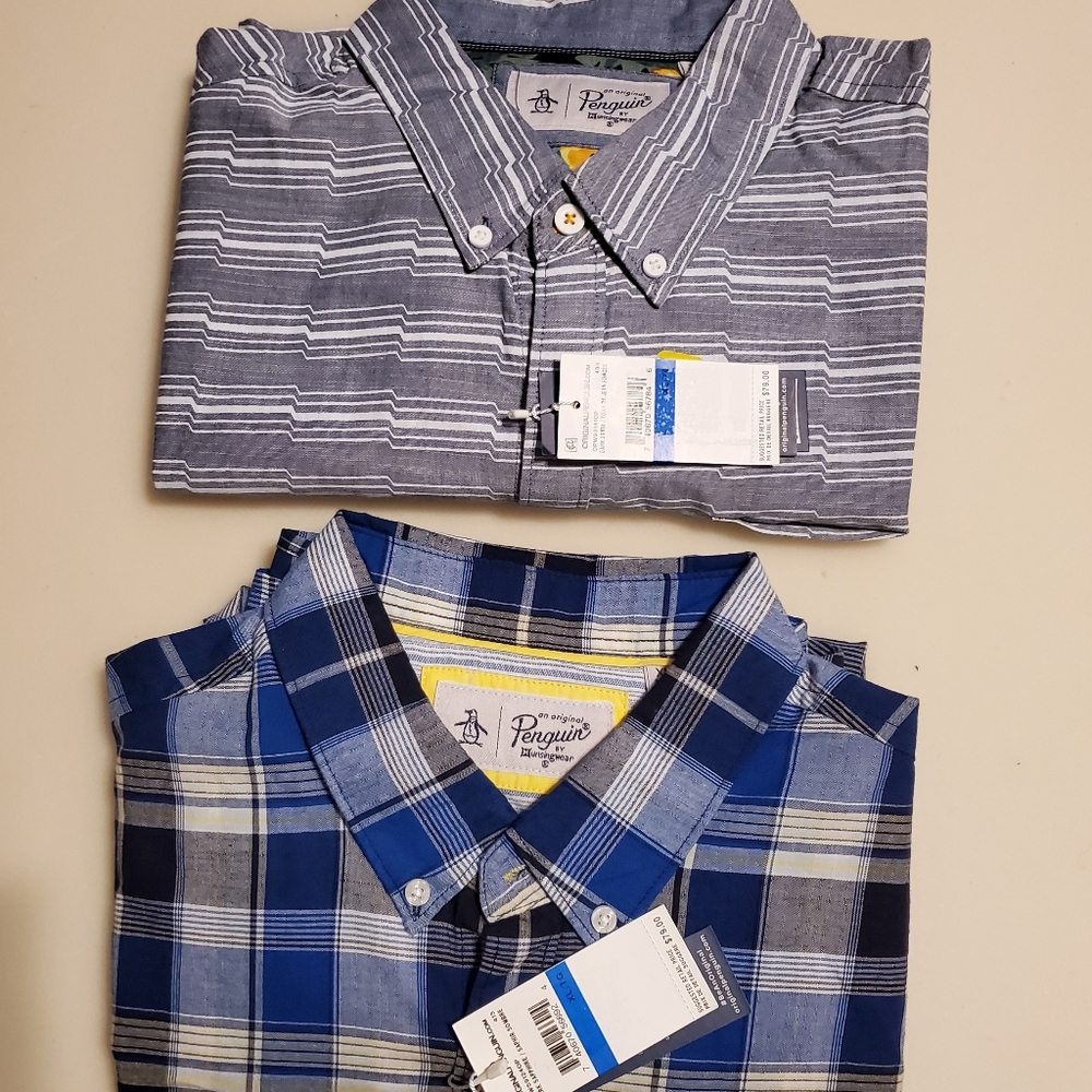 Original Pinguin MEN'S Shirt XL set of 2.  00336